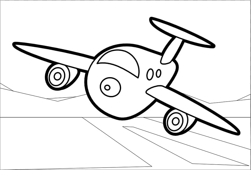 Airplane Coloring book Drawing Line art, Raccoon Graphics transparent background PNG clipart