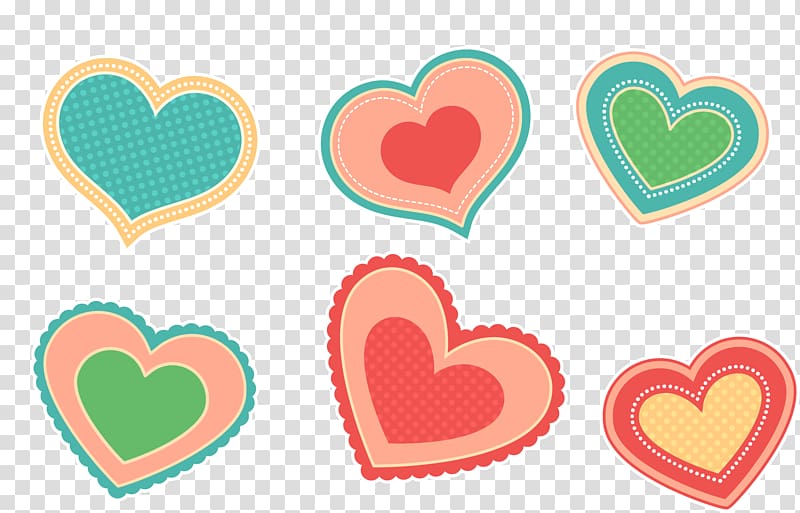 Paper Sticker Love Heart, Color love sticker button transparent background PNG clipart