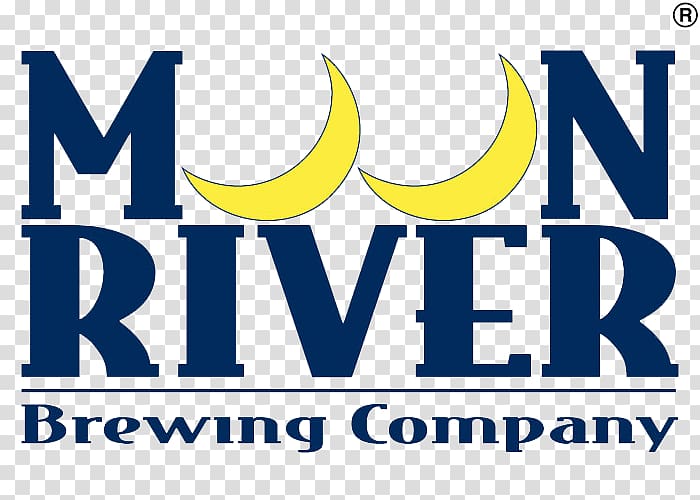 Moon River Brewing Company Beer Logo Brewery Blue Moon, beer transparent background PNG clipart