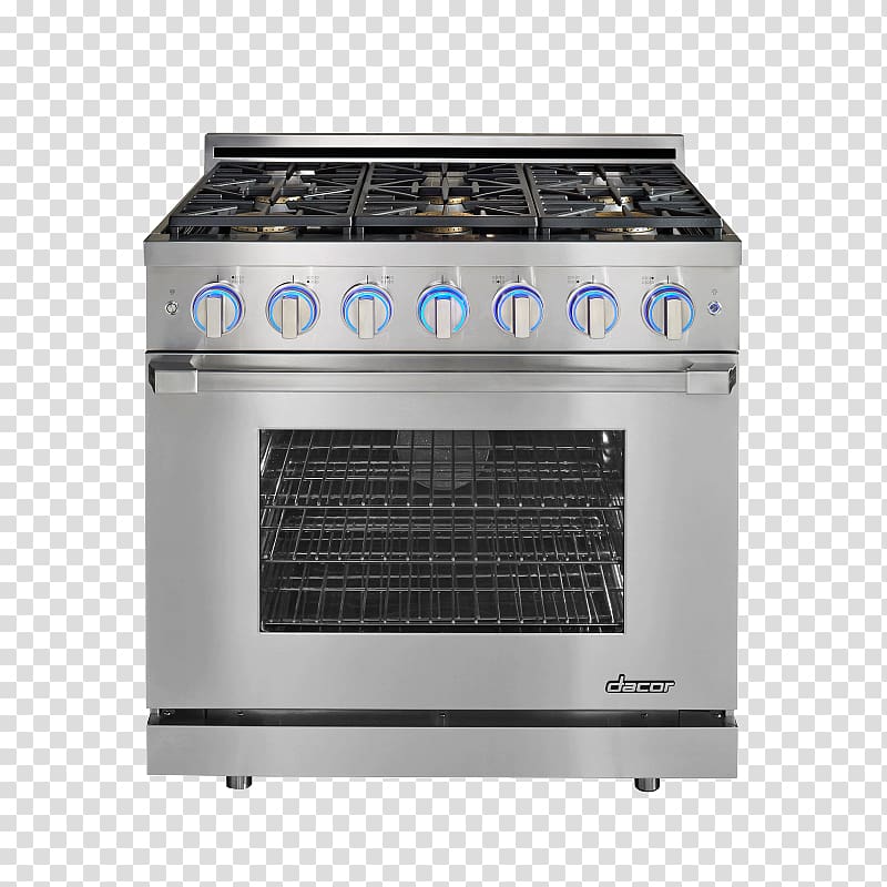 Gas stove Cooking Ranges Dacor RNRP Gas Range Convection oven, Self-cleaning Oven transparent background PNG clipart