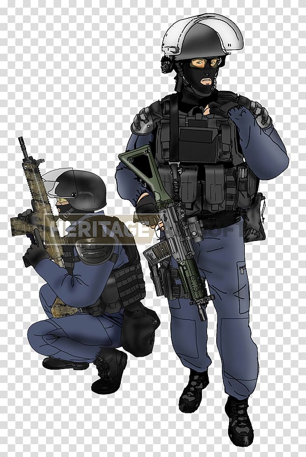 Airsoft Guns GIGN National Police Intervention Groups, others transparent background PNG clipart