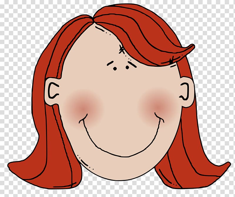 Red hair Face , faces transparent background PNG clipart