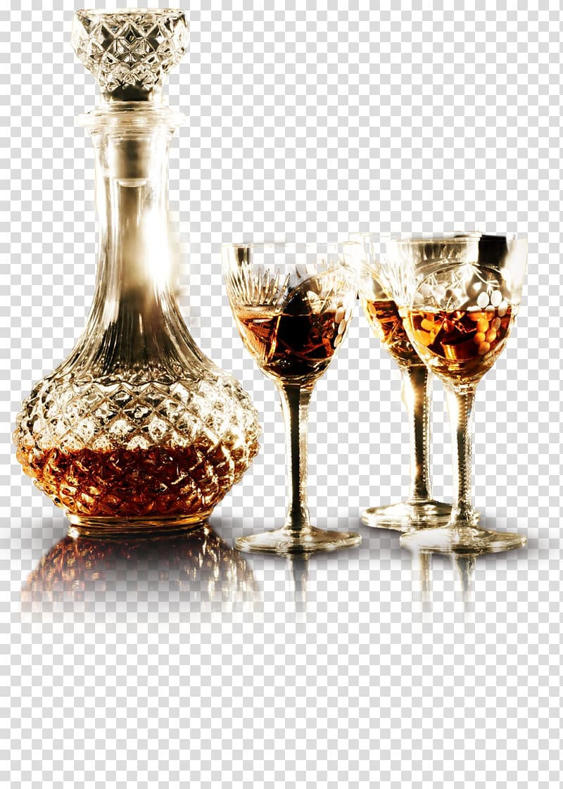 Champagne Wine glass Liqueur Decanter Glass bottle, Red Wine transparent background PNG clipart