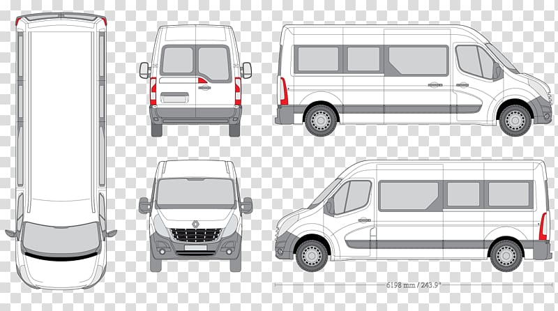 Renault Master Car Van Vehicle, trafic transparent background PNG clipart