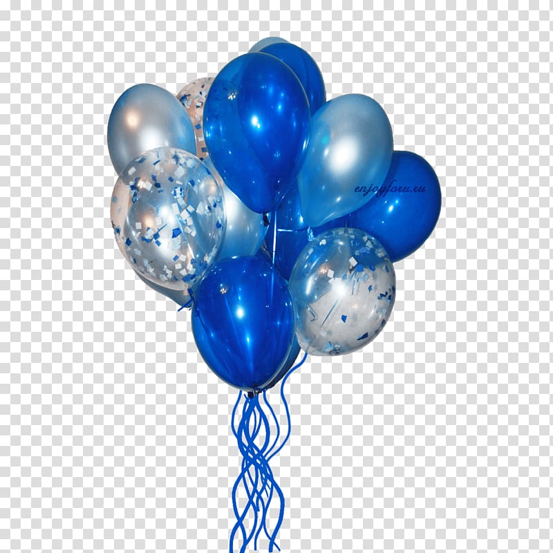 Blue Toy balloon Cloud Silver, balloon transparent background PNG clipart