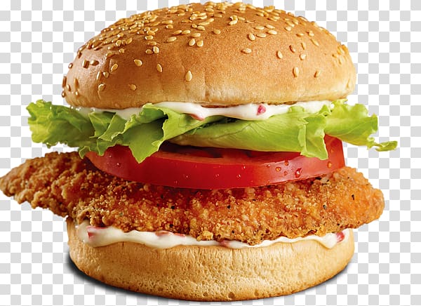 Chicken sandwich Hamburger Veggie burger Hot chicken, chicken burger transparent background PNG clipart