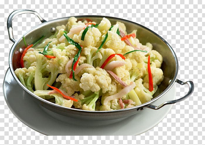 Cauliflower Vegetarian cuisine Organic food Salad, Griddle organic cauliflower transparent background PNG clipart