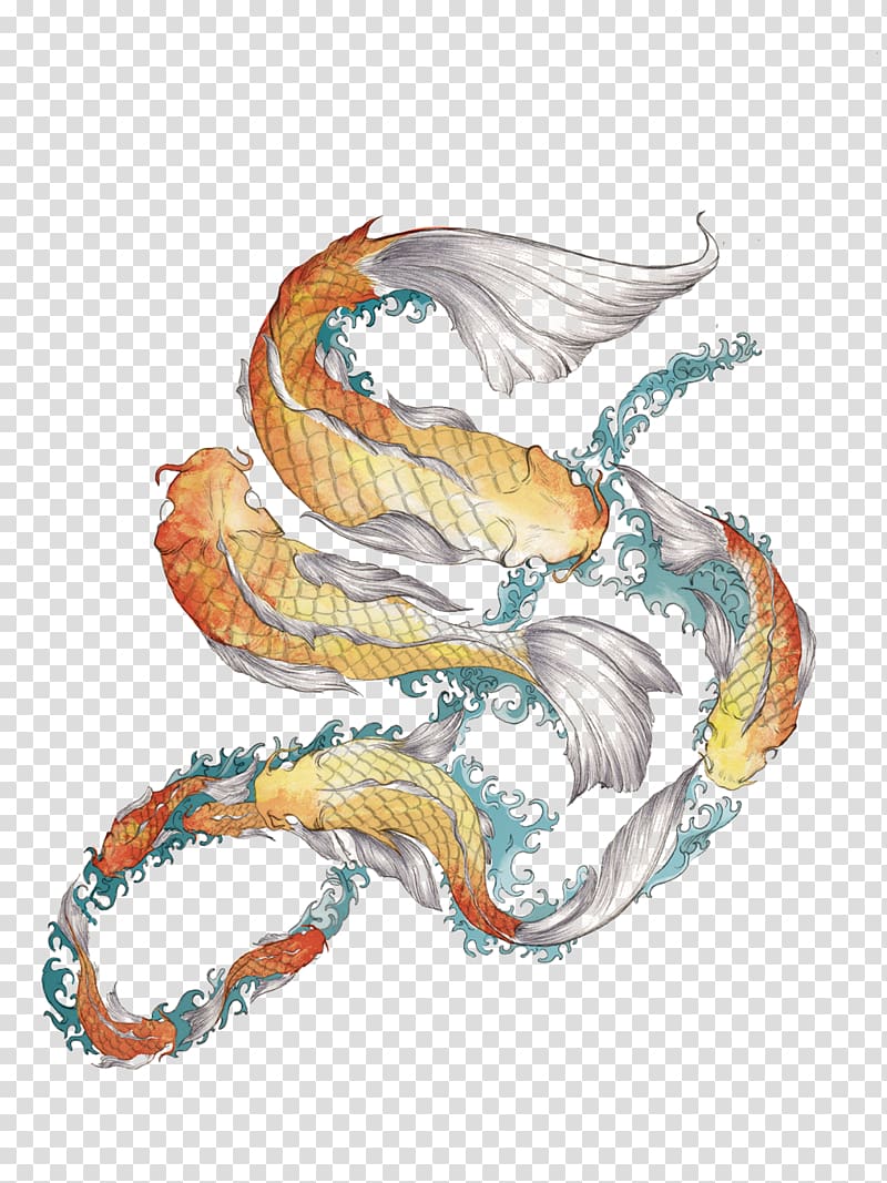Koi Icon, Lung fish transparent background PNG clipart