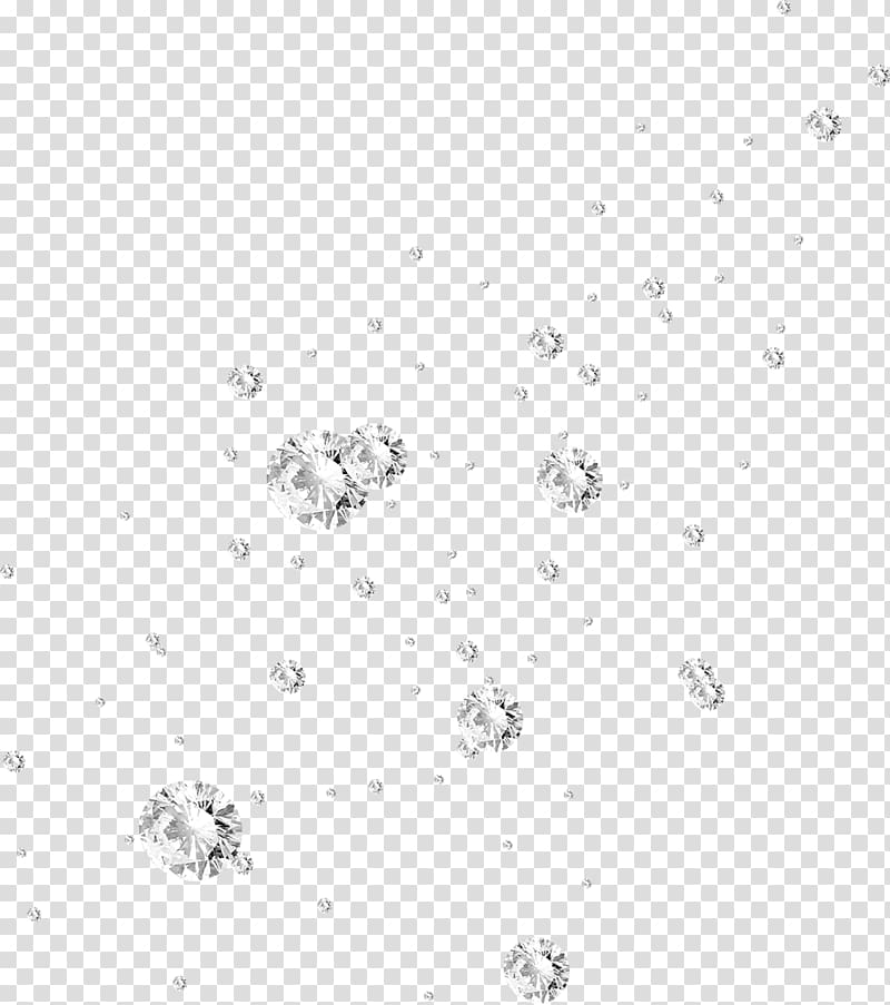 white crystals , Material properties of diamond, Jewelry decorative material transparent background PNG clipart