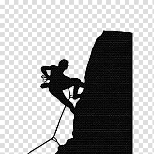 Rock climbing Sport Illustration, Black simple rock climbing illustrator transparent background PNG clipart