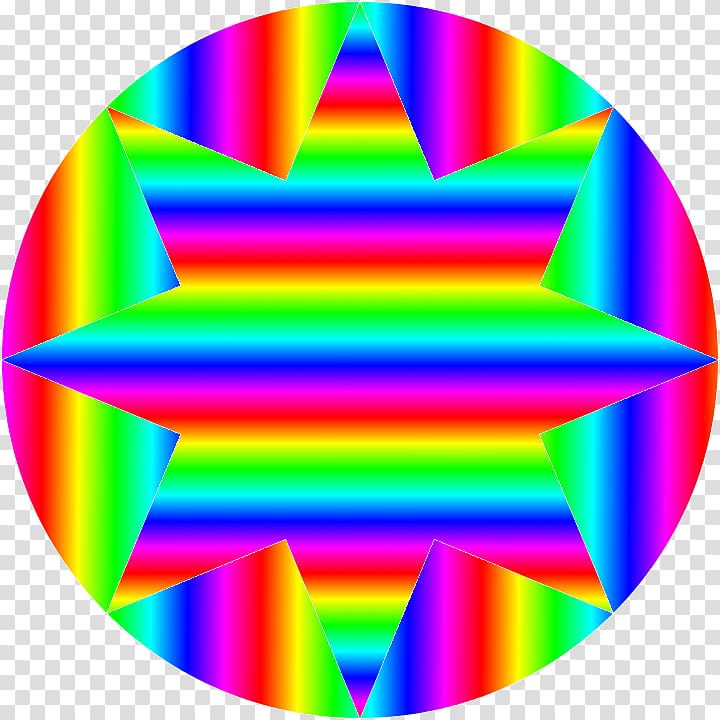 Color gradient Art Octagram, gradient circle transparent background PNG clipart