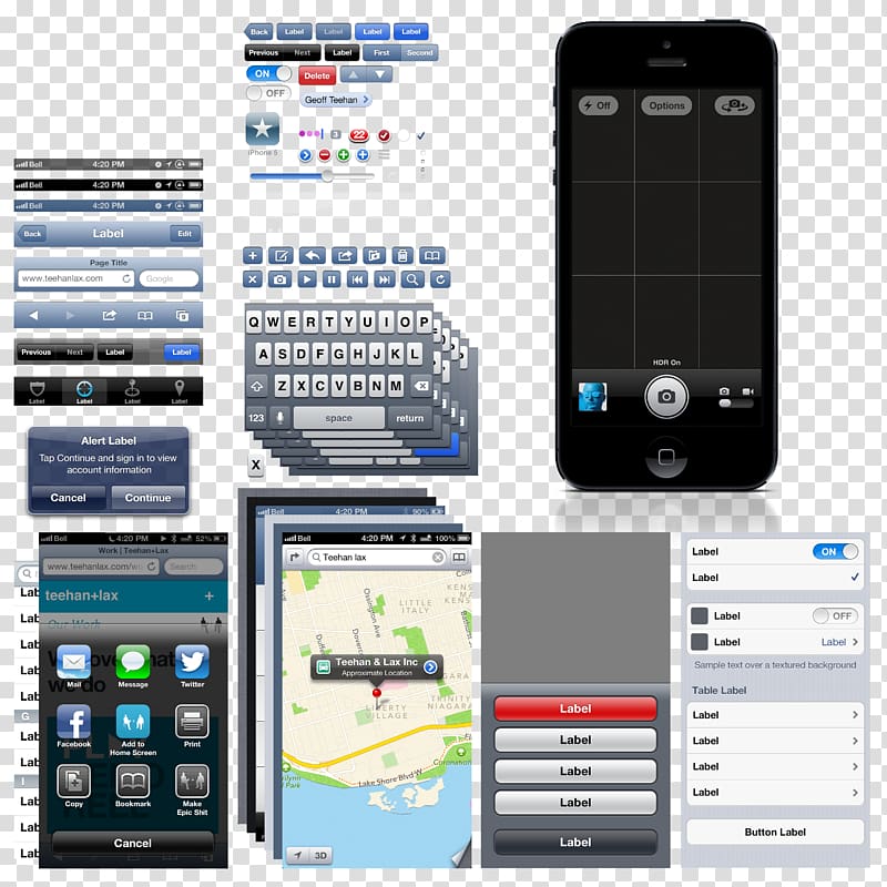 Mobile phone interface transparent background PNG clipart