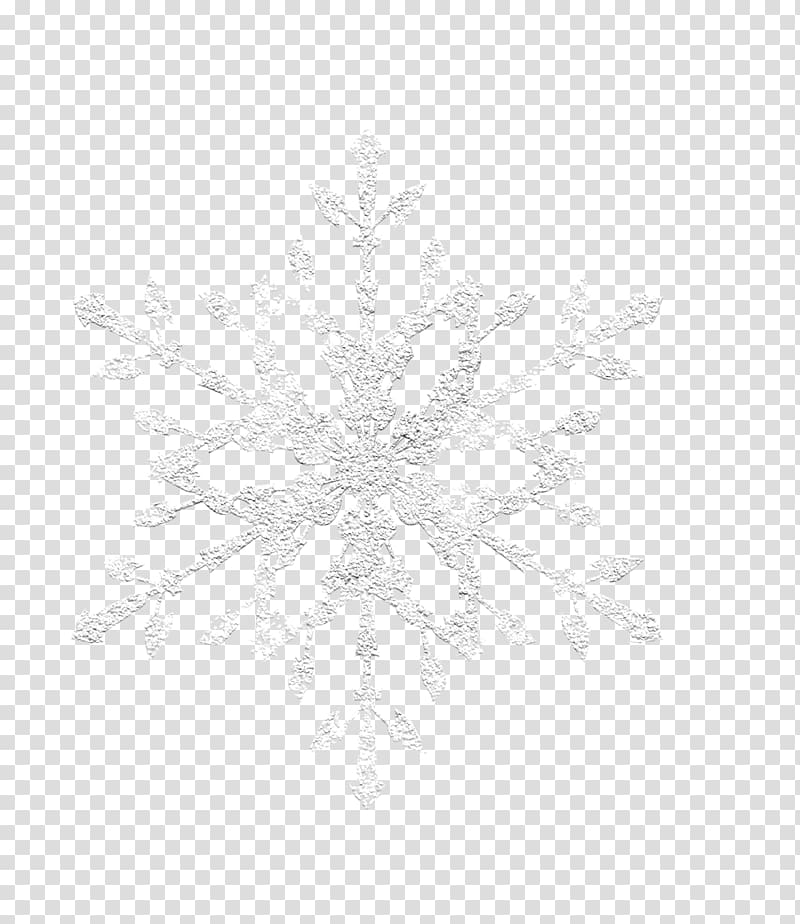 Black and white Pattern, Ice snowflakes transparent background PNG clipart