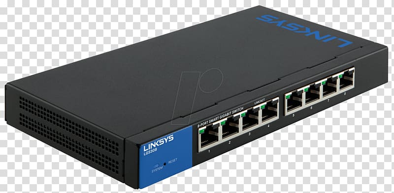 Linksys Unmanaged Switches 8-Port Poe Lgs108P-Eu Power over Ethernet Gigabit Ethernet Network switch, Linksys transparent background PNG clipart
