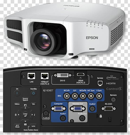 3LCD Multimedia Projectors WUXGA 1080p Epson PowerLite PRO G7000W LCD projector, Multimedia Projectors transparent background PNG clipart