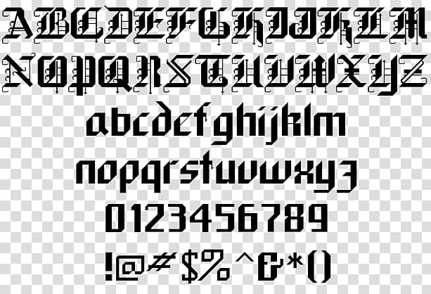Blackletter Font family Script typeface Sans-serif Font, jungle forest transparent background PNG clipart