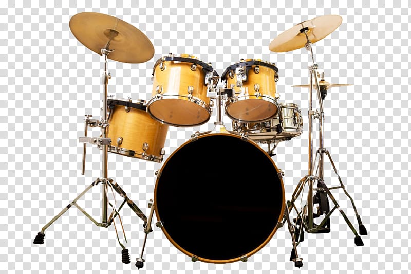 gold and black drum set , Drums Musical instrument Percussion, Gold drums transparent background PNG clipart