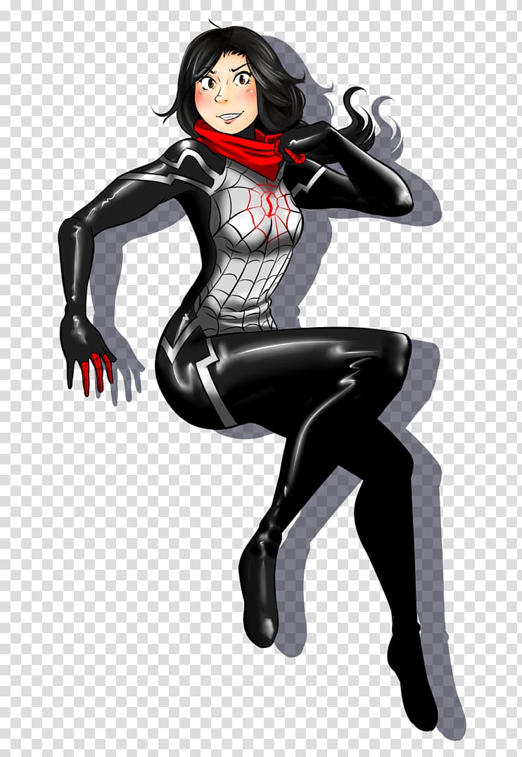Spider-Man Silk Spider-Verse Wasp Character, spider woman transparent background PNG clipart