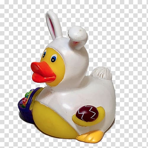 Rubber duck Easter Bunny Yellow, Baby Bunny Ears Soap transparent background PNG clipart