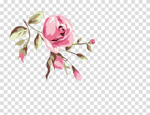 Rose Animation, Watercolor flowers transparent background PNG clipart