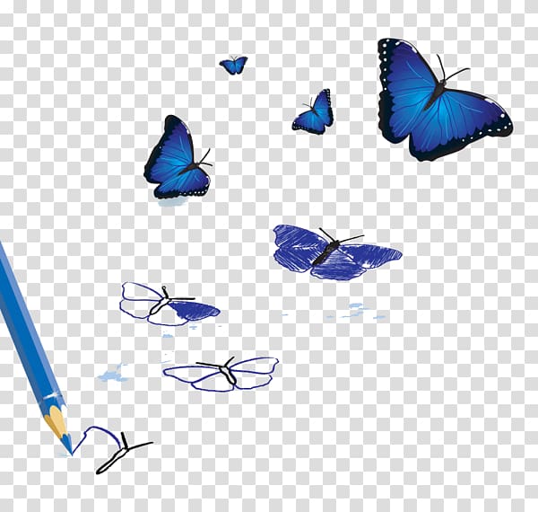 Facebook Social network, Blue Butterfly group transparent background PNG clipart