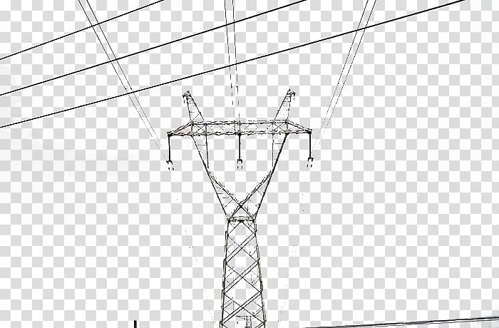 Black and white Structure Pattern, High voltage wire transparent background PNG clipart