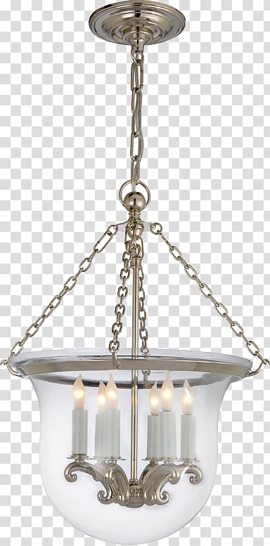 Pendant light Chandelier Bell jar Light fixture, Continental furniture lamp 3d model transparent background PNG clipart