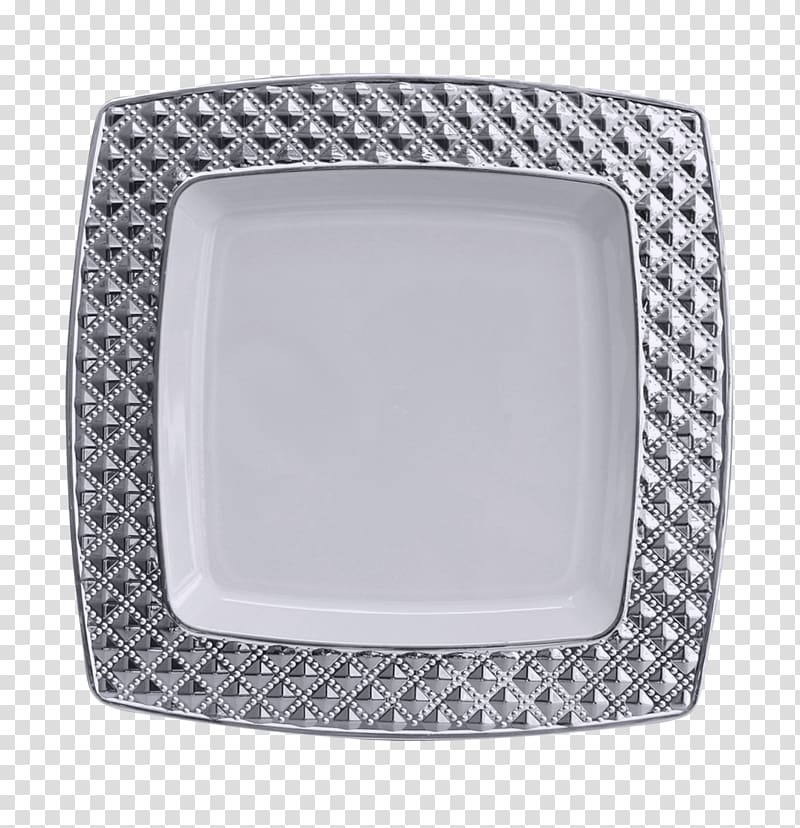 Plate Tableware Plastic Disposable Buffet, Diamond Plate transparent background PNG clipart