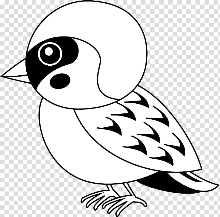 Black and white Eurasian tree sparrow Bird , Bird transparent background PNG clipart