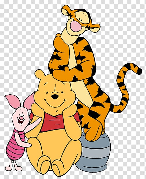 Winnie the Pooh Tigger Piglet Eeyore Rabbit, pooh transparent background PNG clipart