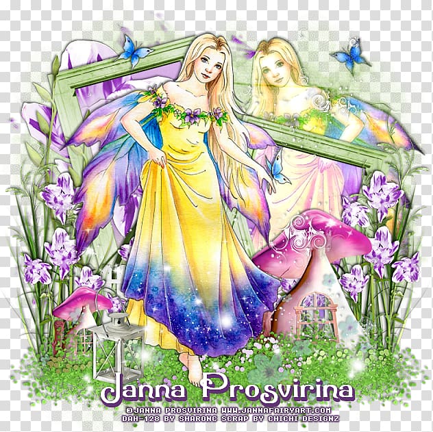 Fairy Flower Lavender, Fairy garden transparent background PNG clipart