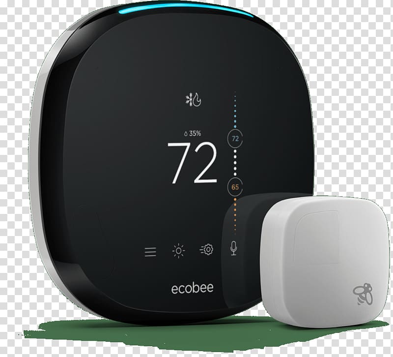 Home Automation Kits Smart thermostat ecobee ecobee4, Voice Command Device transparent background PNG clipart