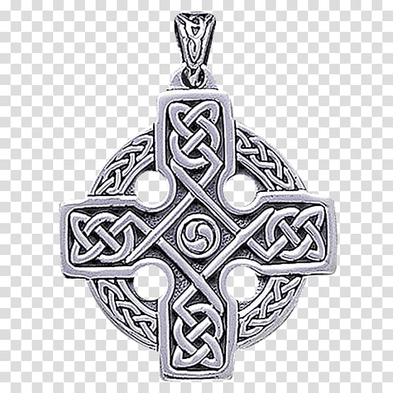 Celtic cross High cross Necklace Christian cross, necklace transparent background PNG clipart