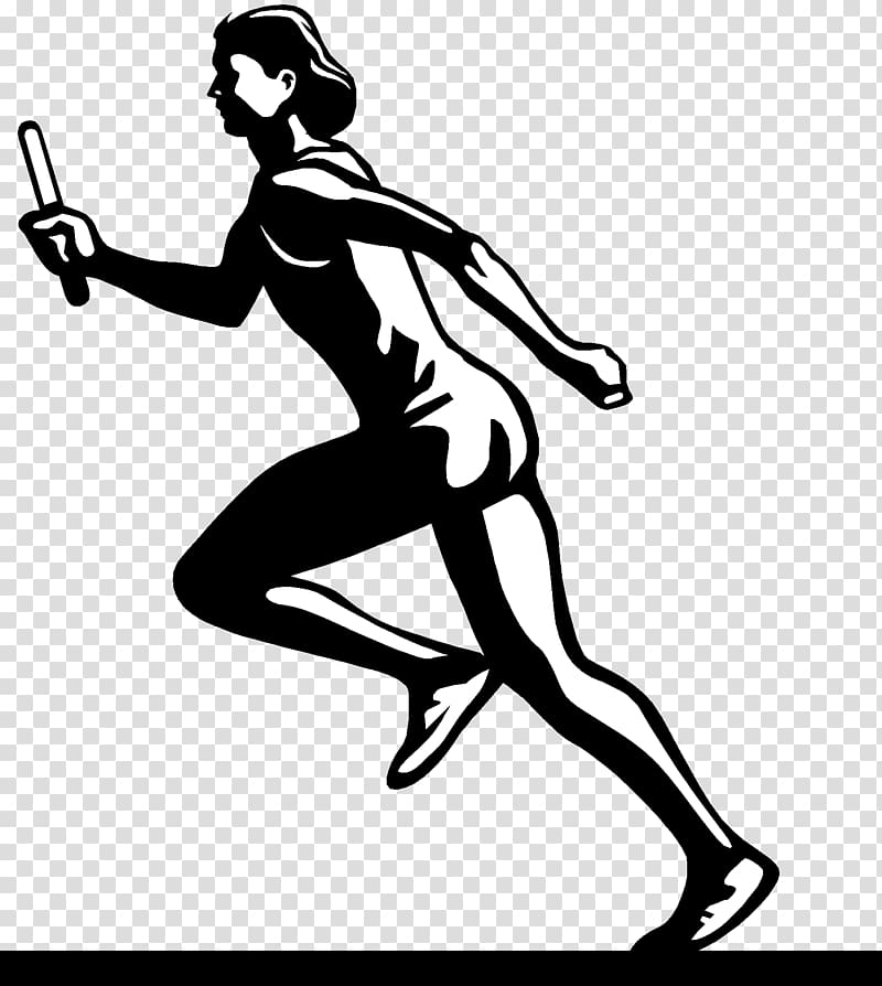 track and field relay clipart