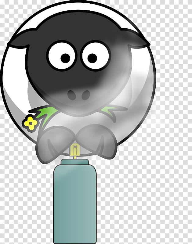 Sheep Cartoon Joke Aerosol spray , Cartoon Spray Can transparent background PNG clipart