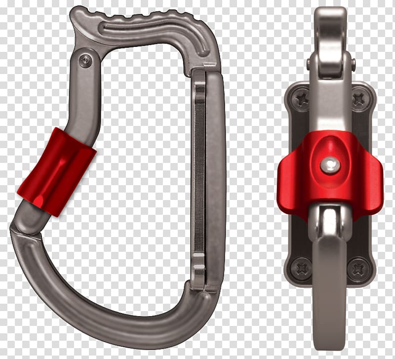 Carabiner Rock-climbing equipment The Transporter Climbing Harnesses, rock climbing bolt anchors transparent background PNG clipart