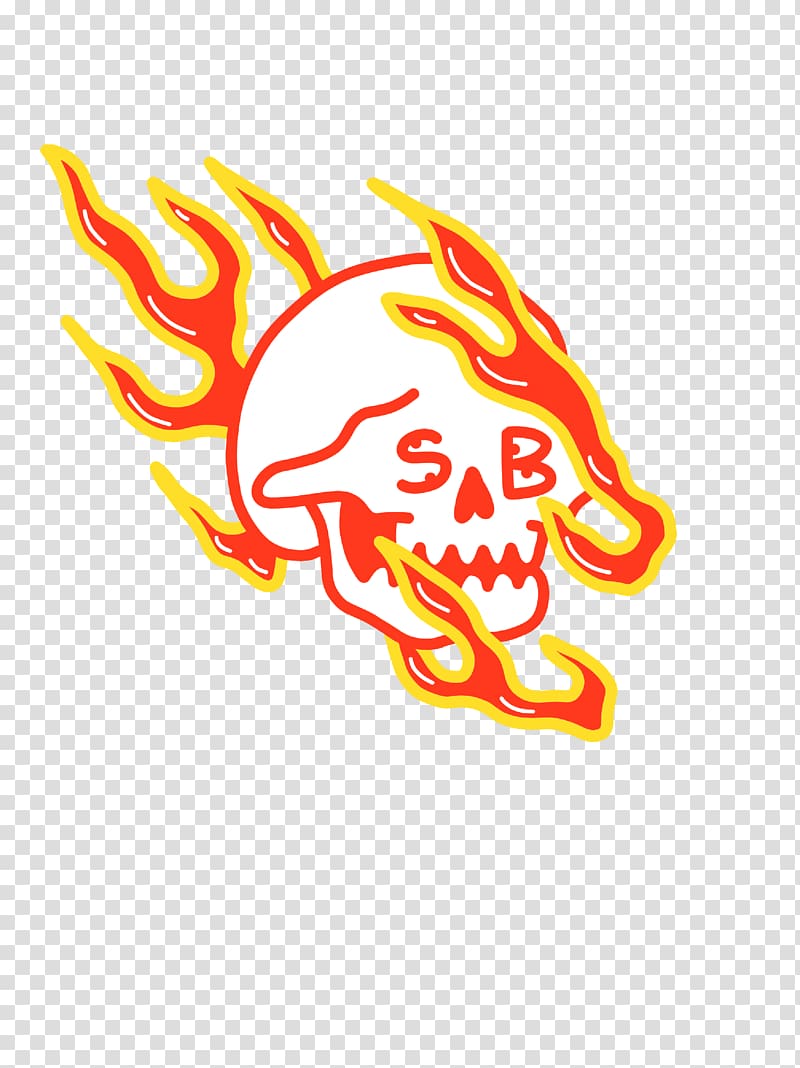 Art Graphic Designer, flame skull pursuit transparent background PNG clipart