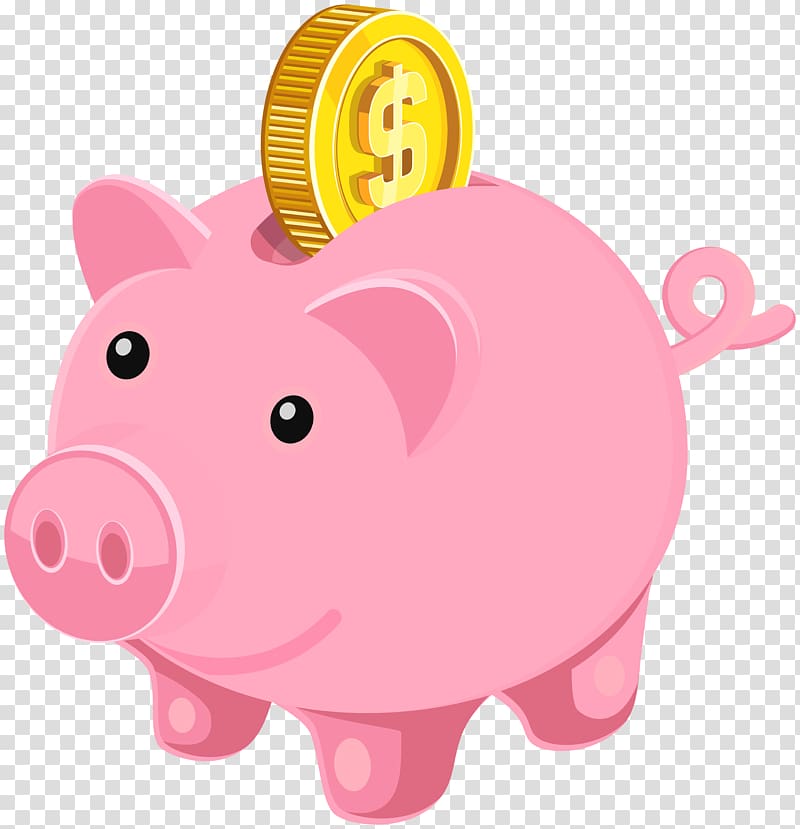 Piggy bank Coin , Piggy Bank , bitcoin on coin bank sticker transparent background PNG clipart