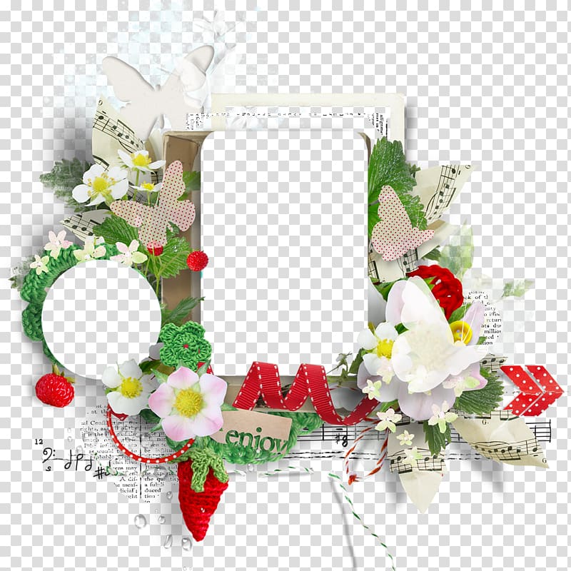 frame Ribbon , Floral Ribbon decorative borders transparent background PNG clipart