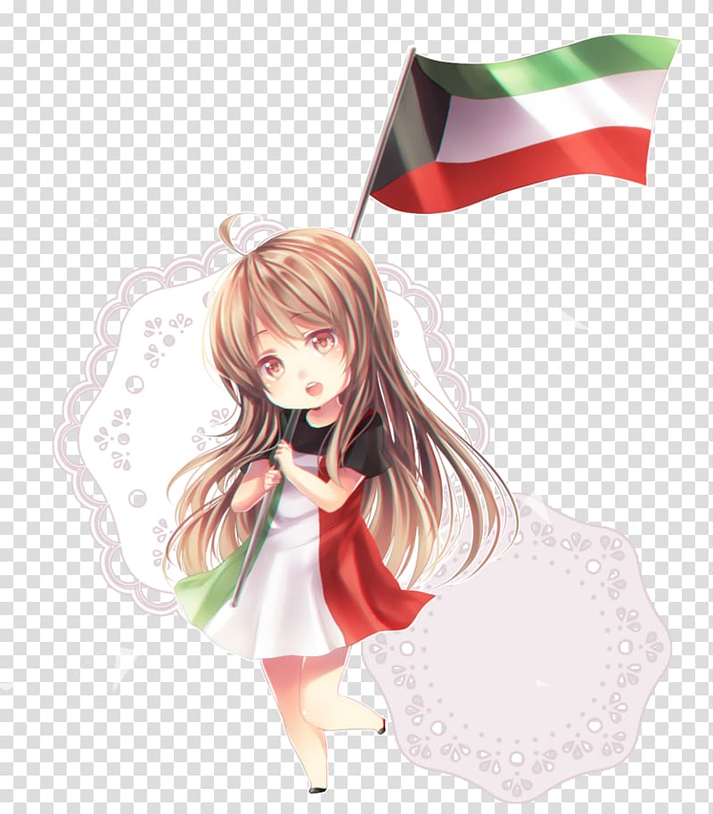 Anime Kuwait Drawing National Day Art, national day transparent background PNG clipart