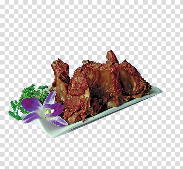 Northeast China Meat Northeastern Chinese cuisine Simmering, Delicious lamb chops meat transparent background PNG clipart