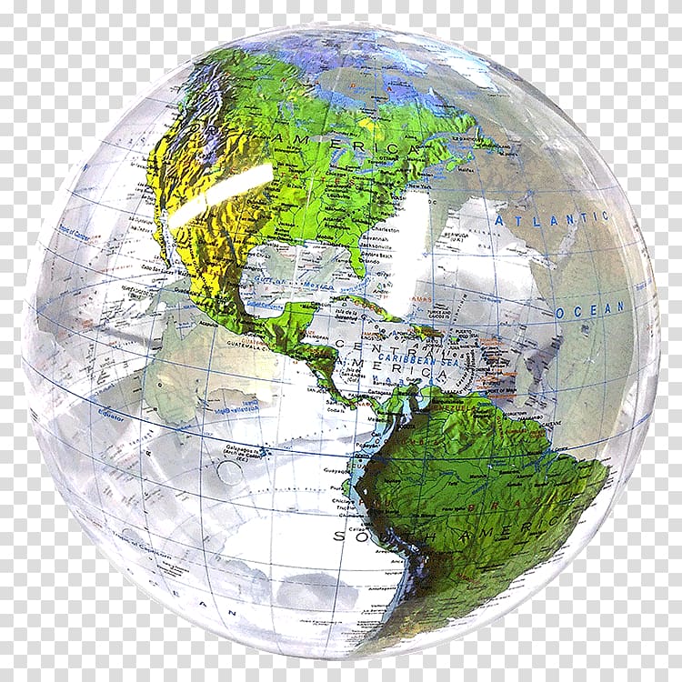 Globe Beach ball Earth World, globe transparent background PNG clipart