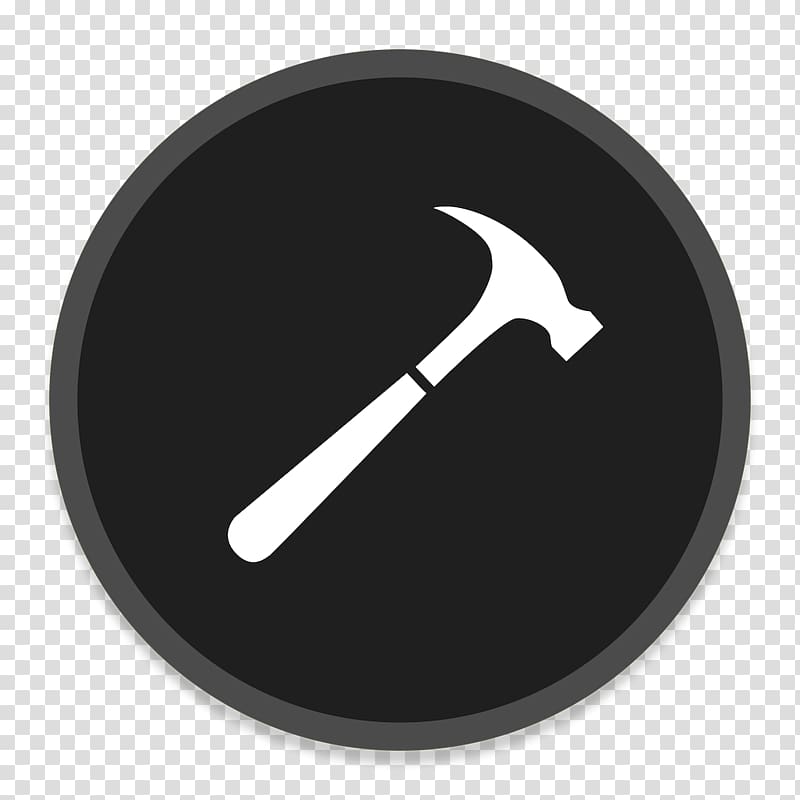 claw hammer illustration, black and white font, Developer transparent background PNG clipart