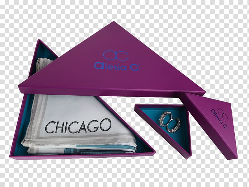 Silk Decorative box Georgette Scarf Stole, purplish blue color diamond triangle transparent background PNG clipart