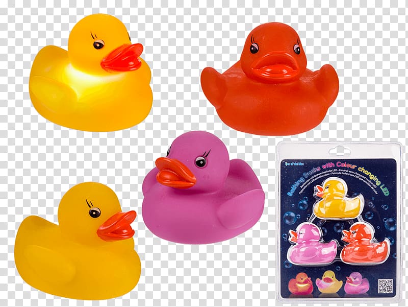 Rubber duck Light-emitting diode Bathroom Yellow, home decoration materials transparent background PNG clipart