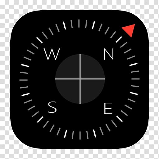 Threshold Aviation Quartz clock iPhone, compass icon transparent background PNG clipart