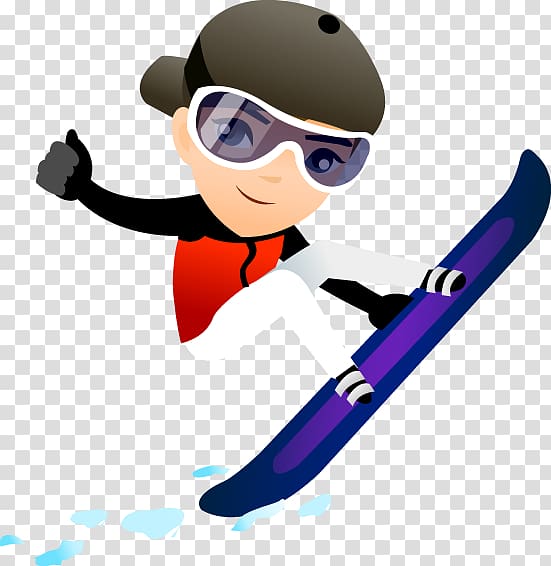 Winter Skiing Illustration, ski transparent background PNG clipart