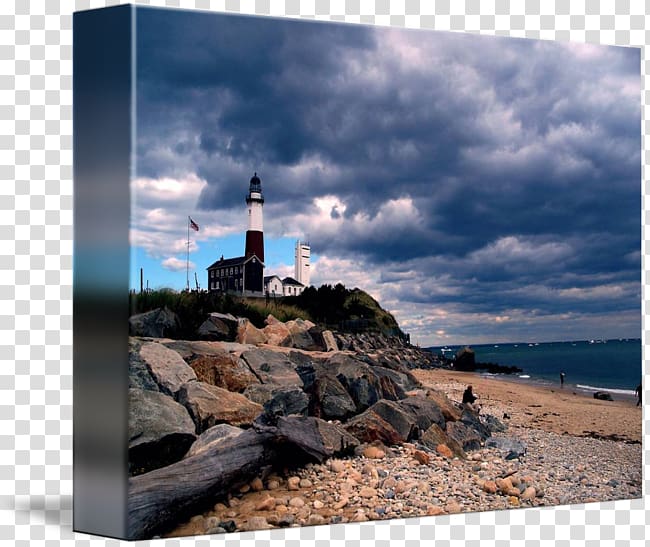 Montauk Point Light Lighthouse Gallery wrap Sea Promontory, sea transparent background PNG clipart