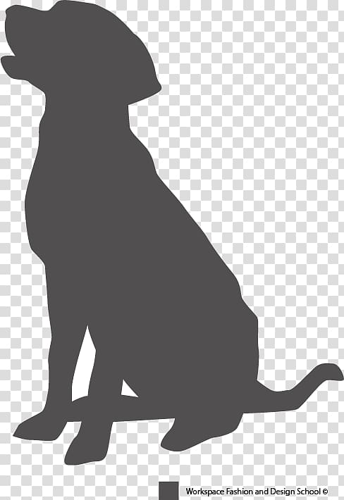 Labrador Retriever Puppy Dog breed Pet sitting Silhouette, puppy transparent background PNG clipart