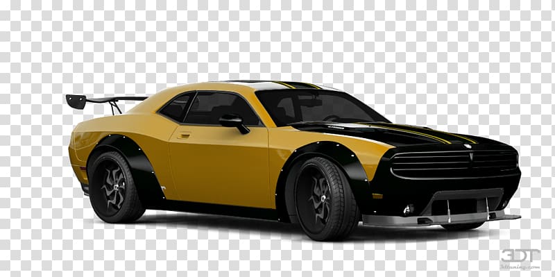 Muscle car 2018 Dodge Challenger Chrysler Neon, tuning transparent background PNG clipart